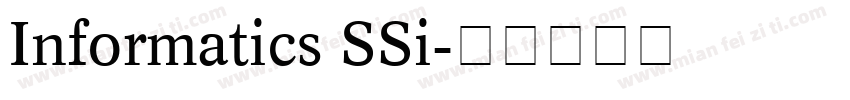 Informatics SSi字体转换